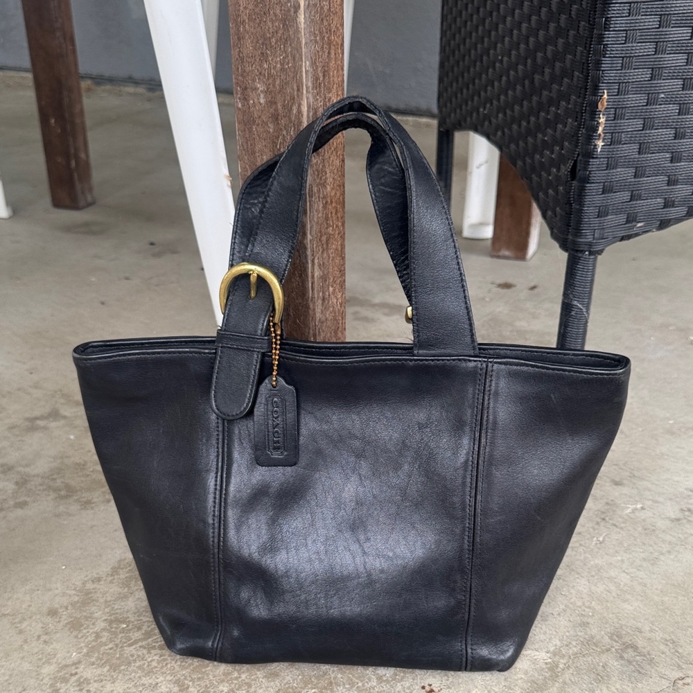Vintage Coach Waverly Tote USA 4133 Black circa 1995